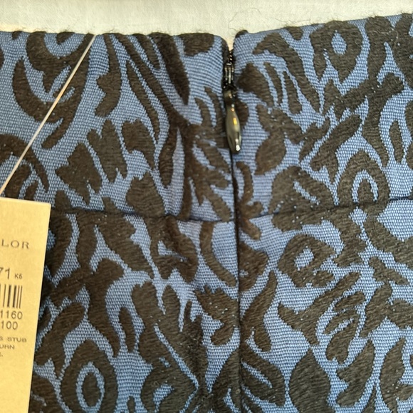 NWT Ann Taylor Blue & Black‎ MIDI Skirt in Size 10 - Picture 4 of 8